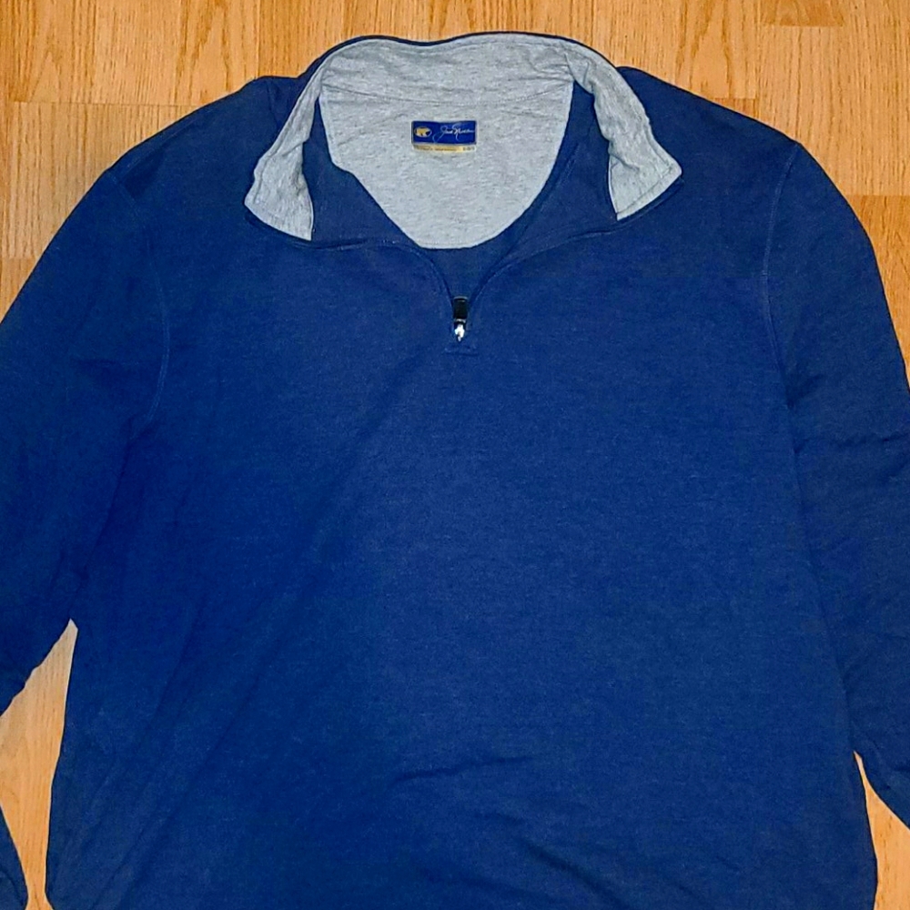 Jack Nicklaus 1/4 Zip Blue Pullover (XL)